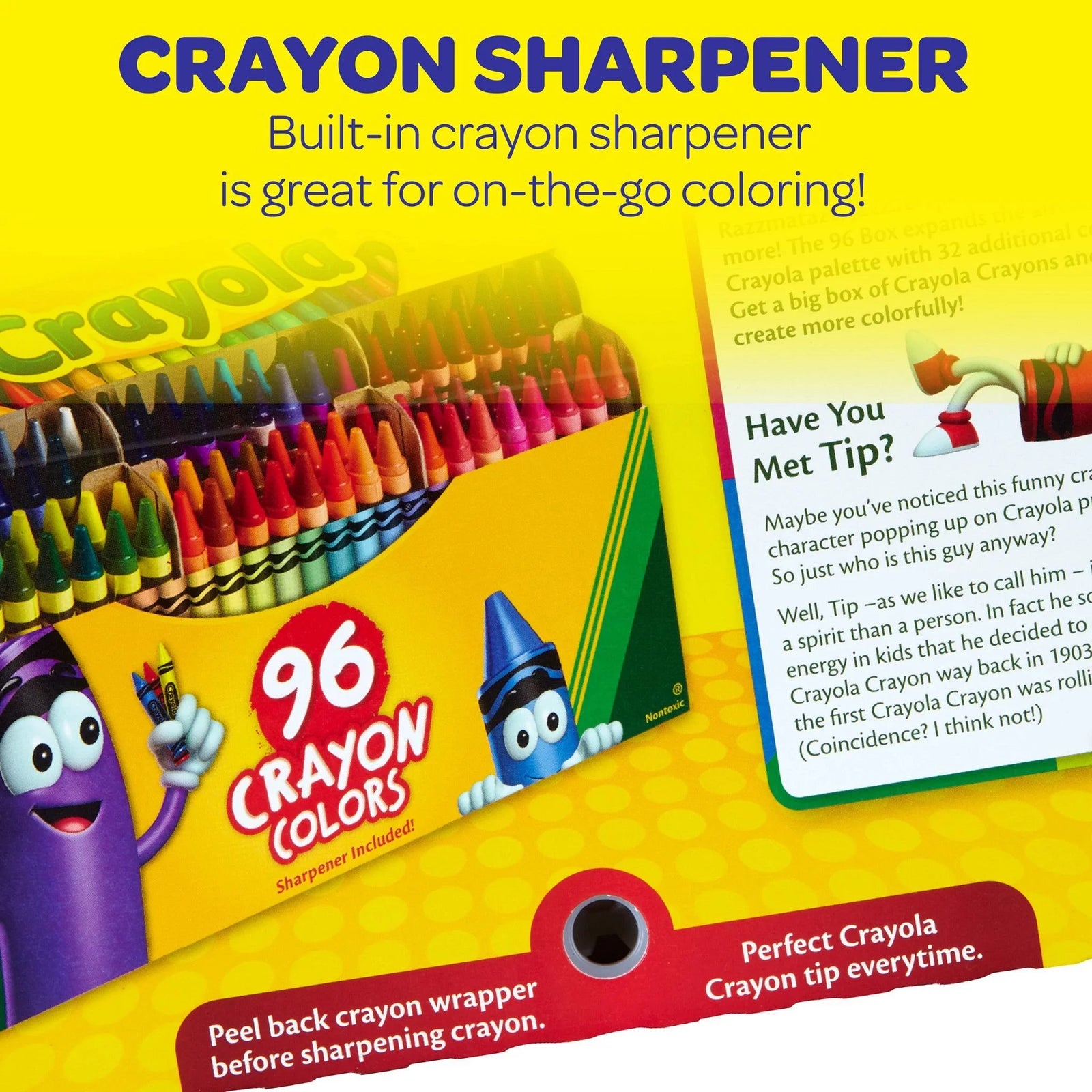 Crayon Set, 96 Ct, Holiday Gifts for Kids and Teachers, Stocking Stuffers, Classroom Must Haves