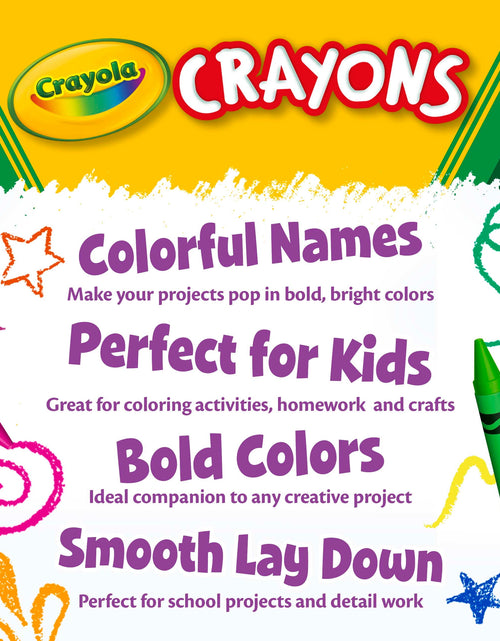 Load image into Gallery viewer, Classic Crayons, Back to School Supplies for Kids, 8 Ct, Art Supplies
