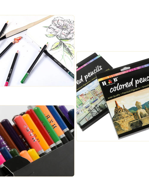 Load image into Gallery viewer, Oil Colored Pencils Set 72 Color Pre-Sharpened Color Sketch Pencils Art Supplies for Students Adults Artists Drawing Sketching Beginner
