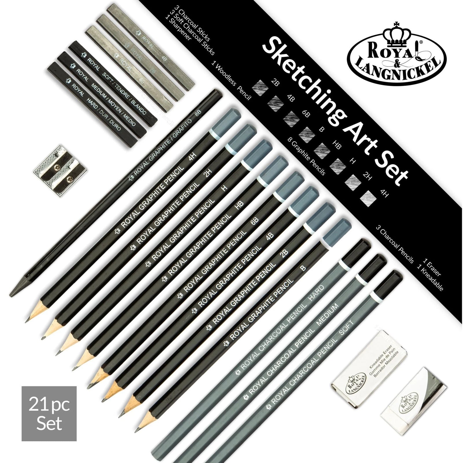 RART-200 | Essentials™ 21Pc Sketching Pencil Art Set