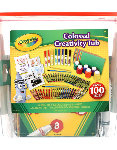 Load image into Gallery viewer, Creativity Tub, Art Set, 102 Pcs, Holiday Gift for Kids, Holiday Arts &amp; Craft Supplies, Creative Toys
