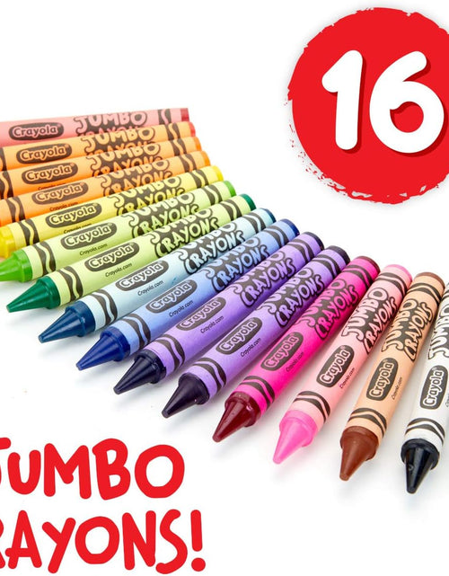 Load image into Gallery viewer, Jumbo Crayons Bulk, 6 Sets of 16 Large Crayons for Toddlers &amp; Kids, School Supplies, Gifts [Amazon Exclusive]
