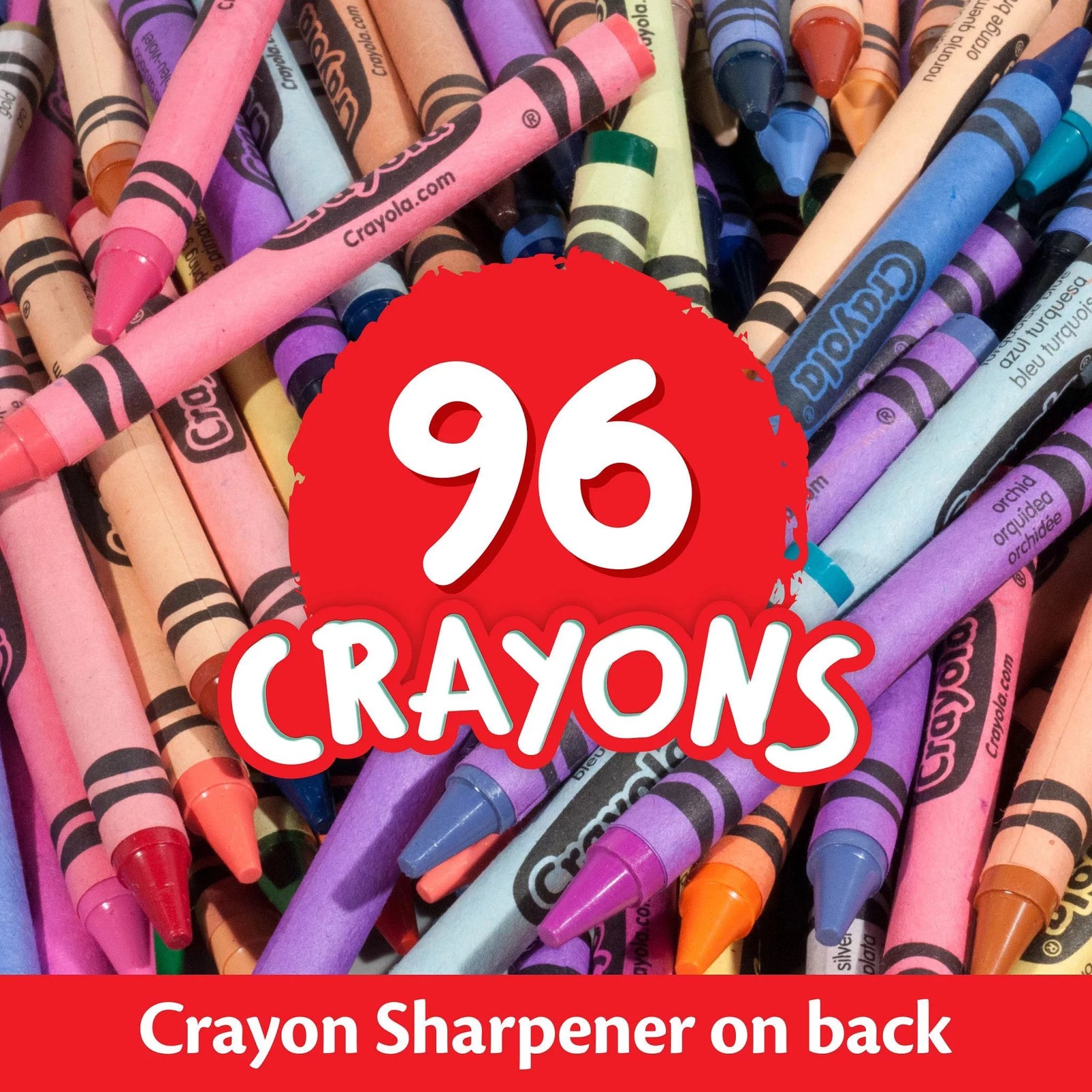 Crayon Set, 96 Ct, Holiday Gifts for Kids and Teachers, Stocking Stuffers, Classroom Must Haves