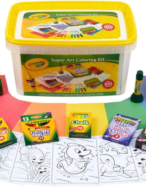 Load image into Gallery viewer, Super Art Coloring Kit (100+ Pcs), Arts &amp; Crafts Set for Kids, Coloring Supplies, Arts &amp; Crafts Set, Holiday Gifts for Kids [Amazon Exclusive]
