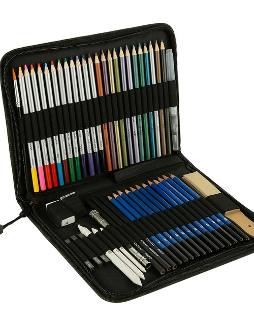 Load image into Gallery viewer, 51 Pcs Drawing Set Sketching Kit, Pro Art Supplies Wood Pencil Sketching Pencils Art Sketch Painting Supplies for Artists Beginners Adults
