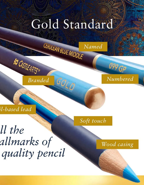 Load image into Gallery viewer, Gold Standard 72 Colored Pencils Tin Set
