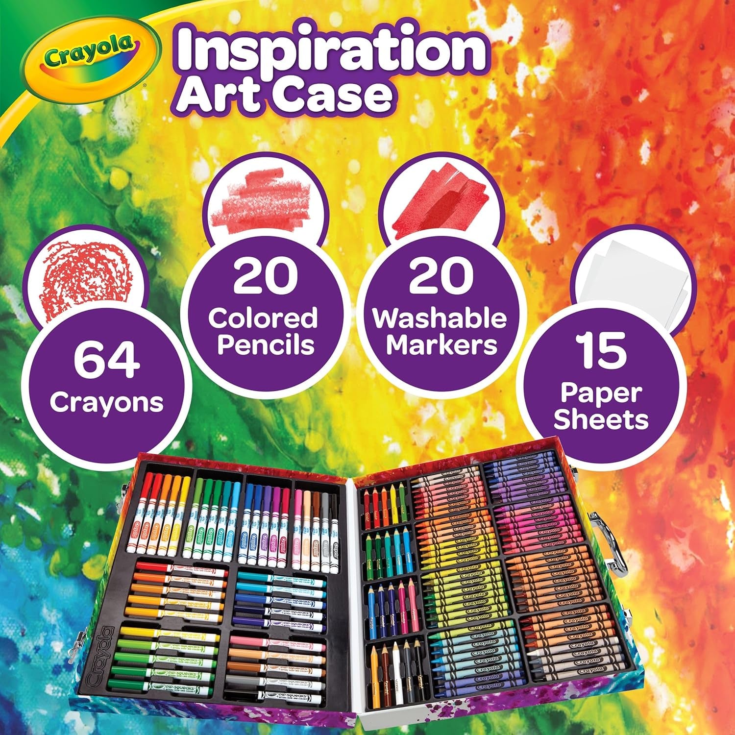 Inspiration Art Case Coloring Set - Space (140Ct), Art Kit for Kids, Toys for Girls & Boys, Art Set, Holiday Gift for Kids [Amazon Exclusive]