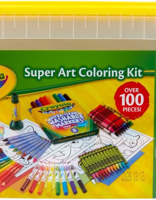 Load image into Gallery viewer, Super Art Coloring Kit (100+ Pcs), Arts &amp; Crafts Set for Kids, Coloring Supplies, Arts &amp; Crafts Set, Holiday Gifts for Kids [Amazon Exclusive]
