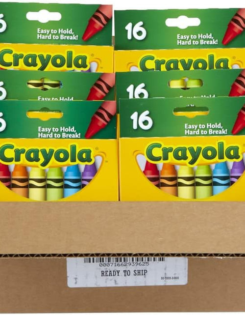 Load image into Gallery viewer, Jumbo Crayons Bulk, 6 Sets of 16 Large Crayons for Toddlers &amp; Kids, School Supplies, Gifts [Amazon Exclusive]
