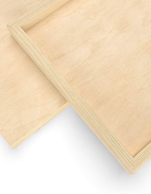 Load image into Gallery viewer, Wood Canvas Boards, 9 X 12 Inches, Pack of 5, Birch Wood, Wooden Panels for Acrylic and Oil Painting, Wood Burning, Crafting
