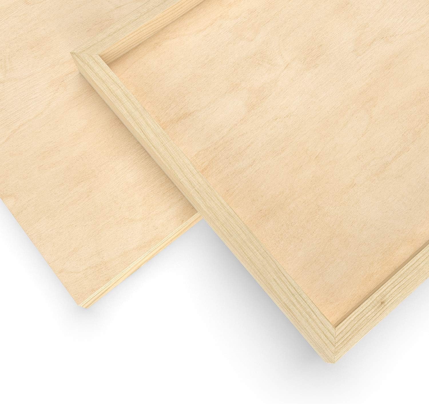 Wood Canvas Boards, 9 X 12 Inches, Pack of 5, Birch Wood, Wooden Panels for Acrylic and Oil Painting, Wood Burning, Crafting