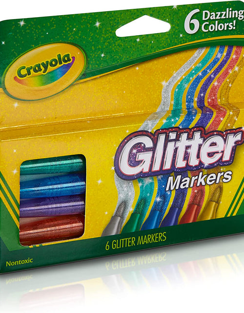 Load image into Gallery viewer, Glitter Markers 6Ct
