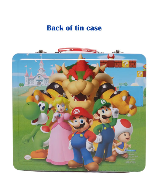 Load image into Gallery viewer, Super Mario Kids Art Kit with Carrying Tin Gel Pens Markers Stickers 500
