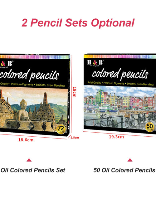 Load image into Gallery viewer, Oil Colored Pencils Set 72 Color Pre-Sharpened Color Sketch Pencils Art Supplies for Students Adults Artists Drawing Sketching Beginner
