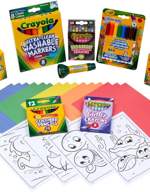 Load image into Gallery viewer, Super Art Coloring Kit (100+ Pcs), Arts &amp; Crafts Set for Kids, Coloring Supplies, Arts &amp; Crafts Set, Holiday Gifts for Kids [Amazon Exclusive]
