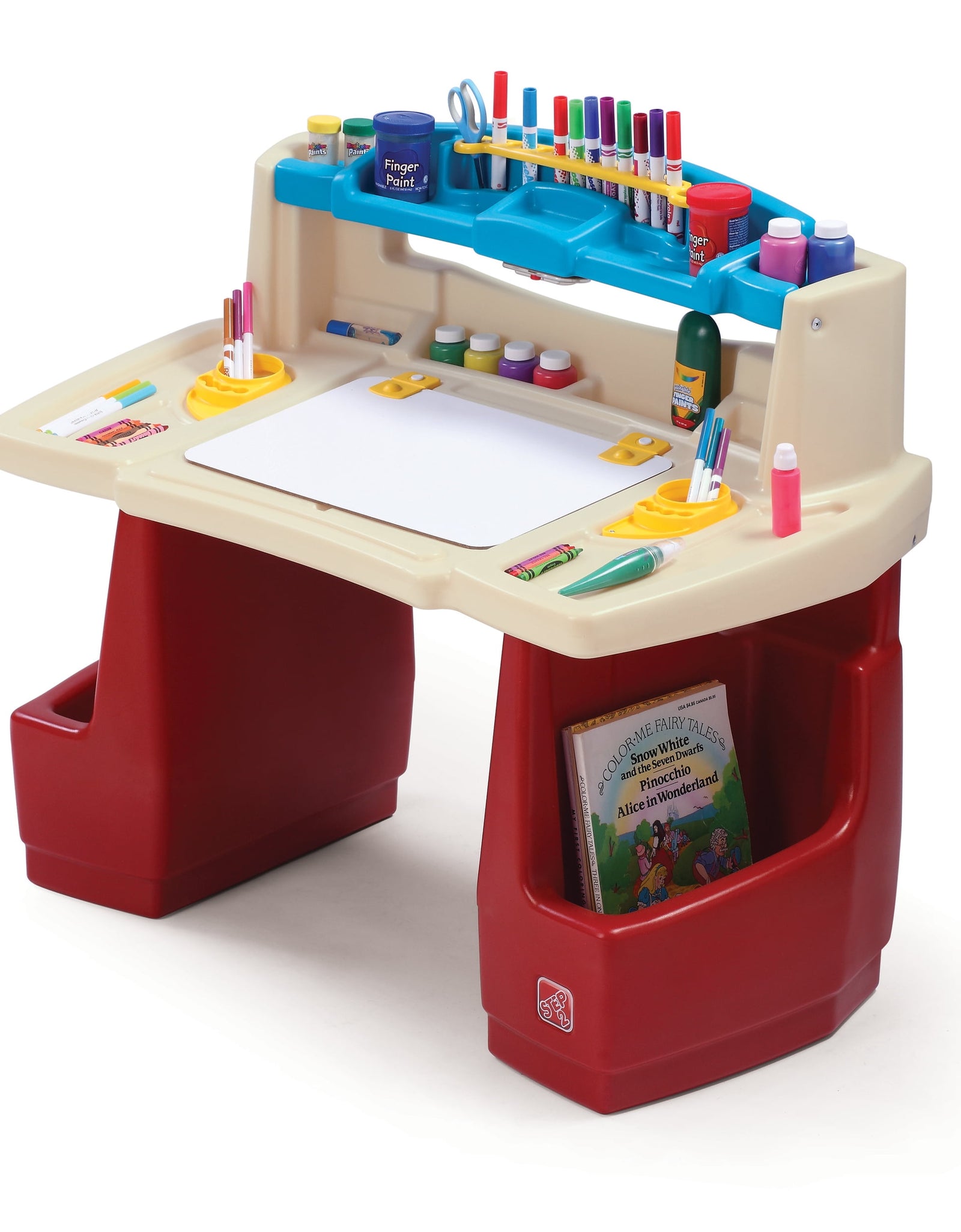 Deluxe Art Master Desk Plastic Kids Activity Center and Table