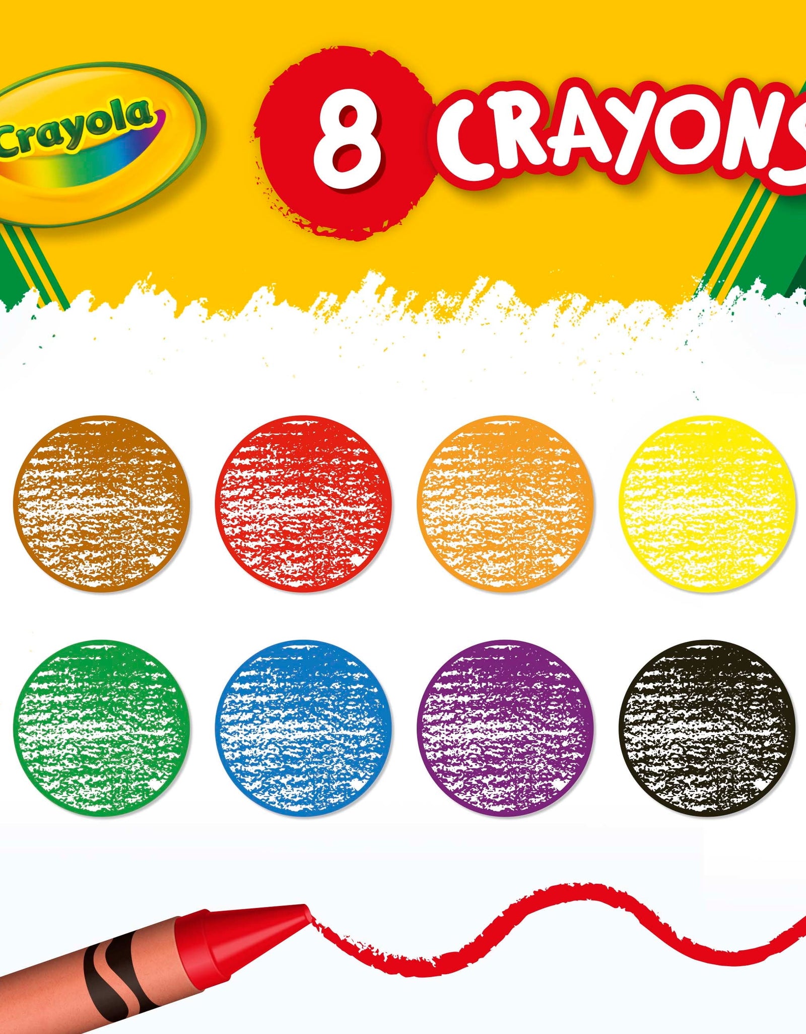 Classic Crayons, Back to School Supplies for Kids, 8 Ct, Art Supplies