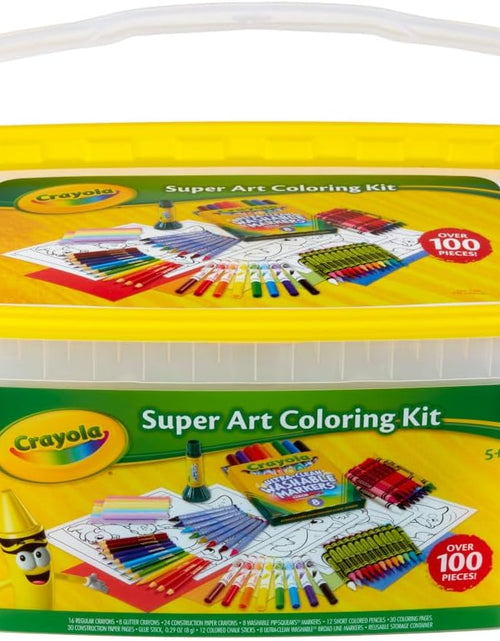 Load image into Gallery viewer, Super Art Coloring Kit (100+ Pcs), Arts &amp; Crafts Set for Kids, Coloring Supplies, Arts &amp; Crafts Set, Holiday Gifts for Kids [Amazon Exclusive]
