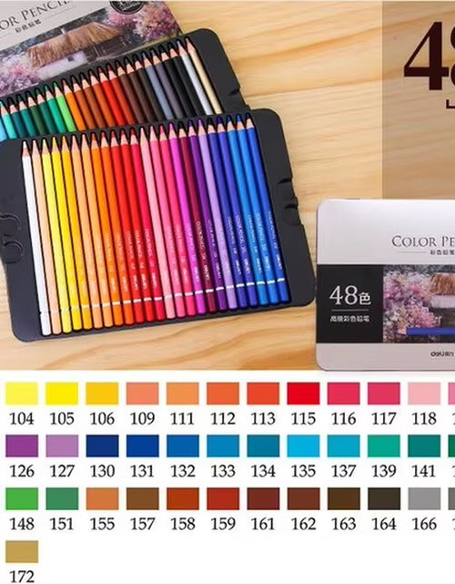 Load image into Gallery viewer, 24/36/48/72Color Oily Colored Pencil Set Oil Painting Painting Art Supplies for Writing Drawing Sketch Lapis Lazuli Art Supplies
