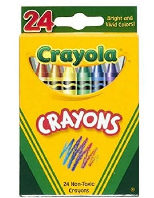 Load image into Gallery viewer, 24 Count Box of Crayons Non-Toxic Color Coloring School Supplies (6 Packs)
