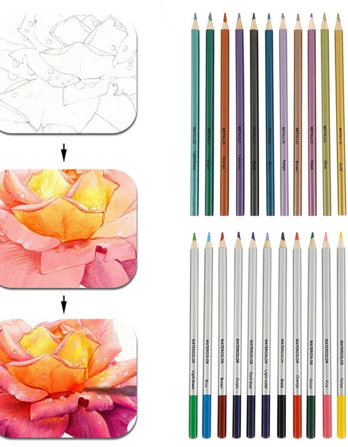 Load image into Gallery viewer, 51 Pcs Drawing Set Sketching Kit, Pro Art Supplies Wood Pencil Sketching Pencils Art Sketch Painting Supplies for Artists Beginners Adults
