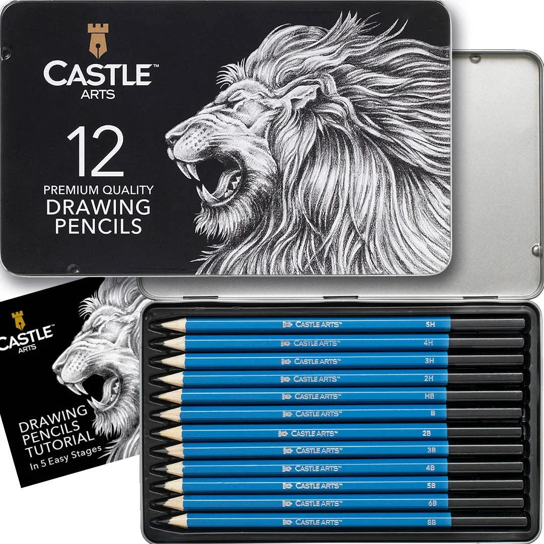 12 Pack Sketching & Drawing Pencils Set