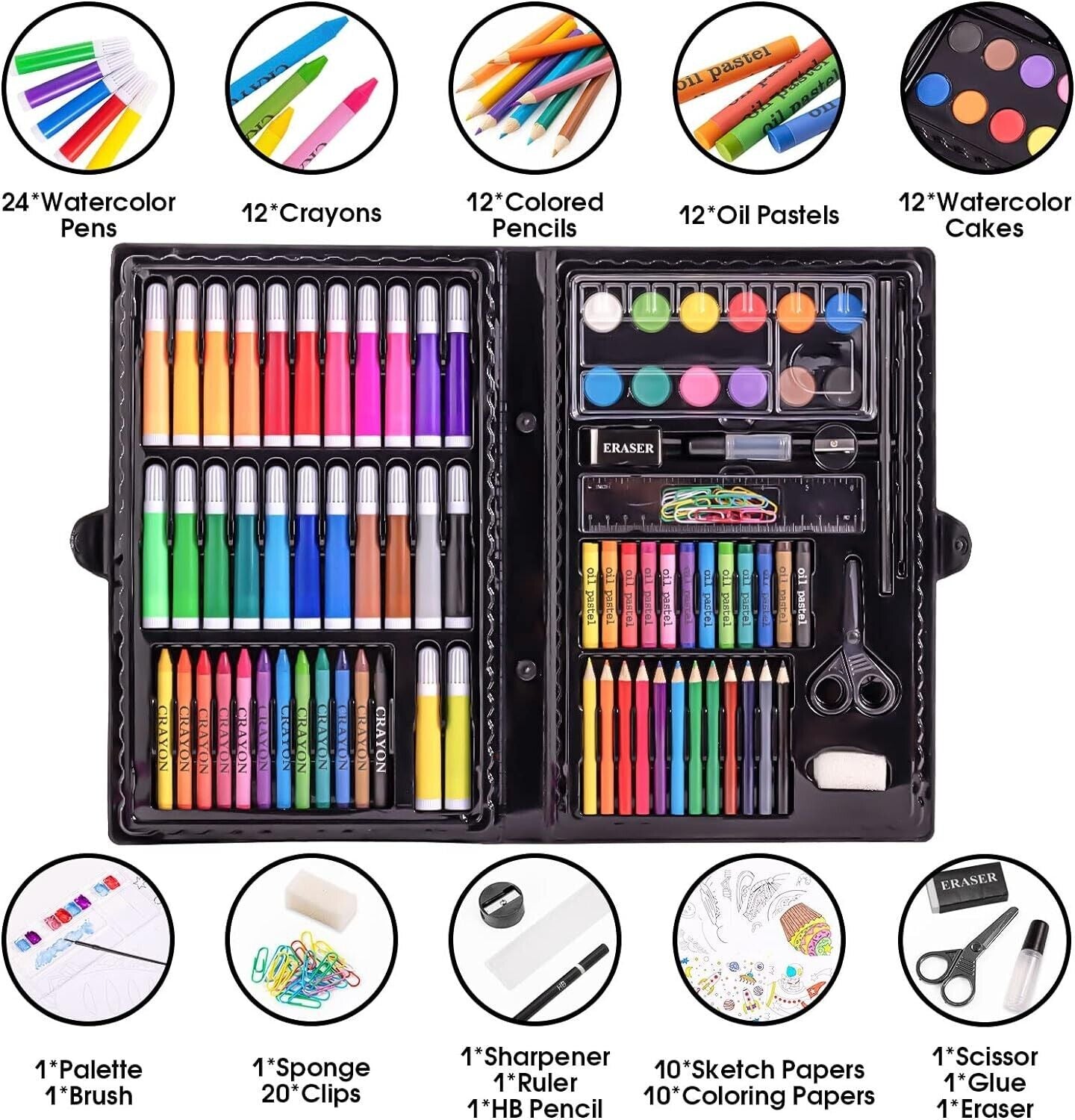 Art Kit Drawing Painting Art Supplies for Kids Girls Boys Teens Gifts Art Set...