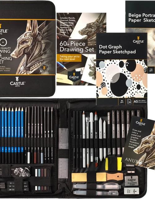 Load image into Gallery viewer, Drawing &amp; Sketching Art Sets (60 Piece)
