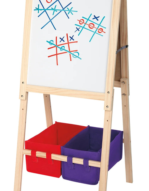 Load image into Gallery viewer, 37&quot;- 43&quot; Double-Sided Wood Children&#39;S Art Easel, Child Ages 4 and Up
